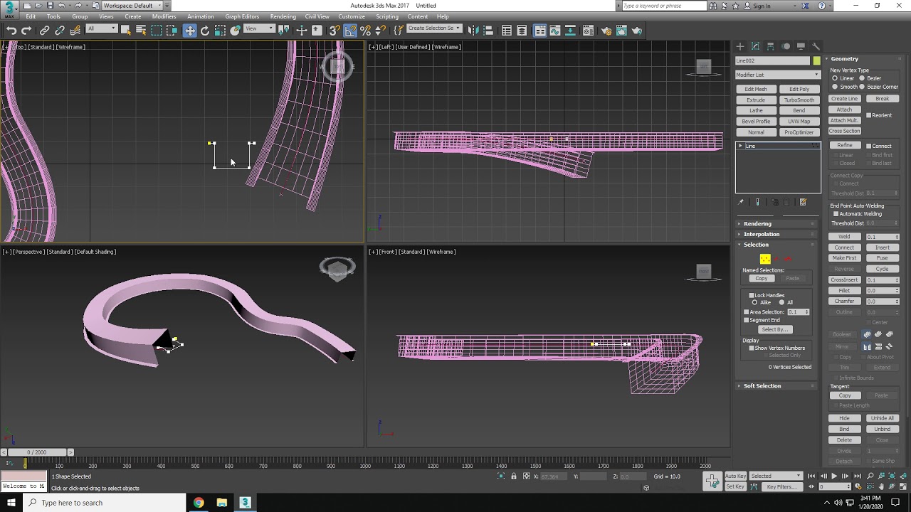 Quick ramp build using Loft
