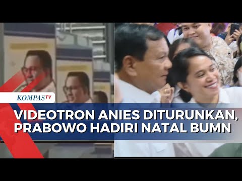 Baru Sehari Tayang Iklan Videotron Anies Diturunkan, Prabowo Selfie saat Hadiri Perayaan Natal