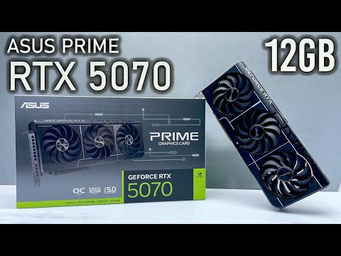 ASUS Prime GeForce RTX 5070 OC Edition 12GB Unbox Install