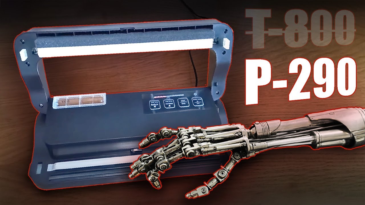 Вакууматор-термінатор P-290 для гладких пакетів. Багатофункціональний вакуумний пакувальник. Тест.