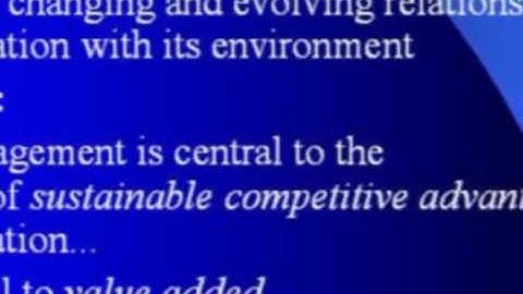 Strategic Management 5thed Ch1 Video Summary