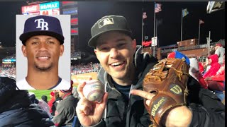 Zack Hample catches a Francisco Mejia Homerun At Yankees Stadium!