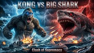 Who Would Win? KONG VS BIG SHARK | Legendary Monster Fight Animation | Clash Of Supremacy.