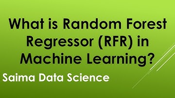 Random Forest Regressor RFR