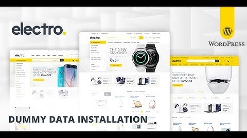 Step-3┇ Import Dummy Data ┇ v1.x.x ┇Electro WooCommerce Theme ᴴᴰ