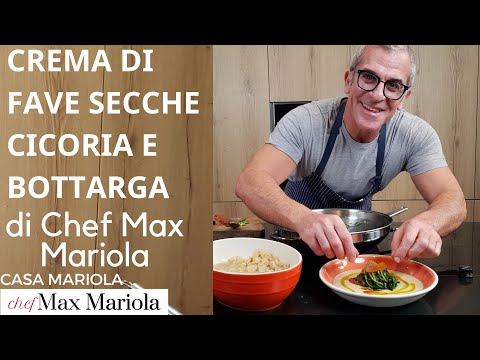 Crema di Fave Secche Cicoria e Bottarga