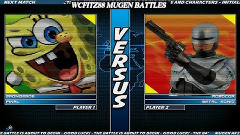 WCFITZ88 MUGEN Battles | SpongeBob & Final TBH vs Robocop & Metal Sonic