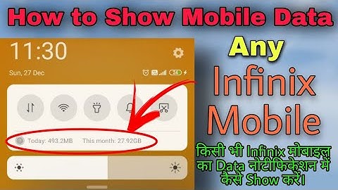 How to Show Data Usage In Notification Bar in Any Infinix Mobile | Infinix Hot 9 Hot 10 Hot 12 Phone