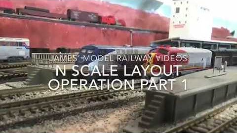 N Scale layout operation part 1