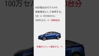 テスラが新型電池を100万個生産！ #shorts