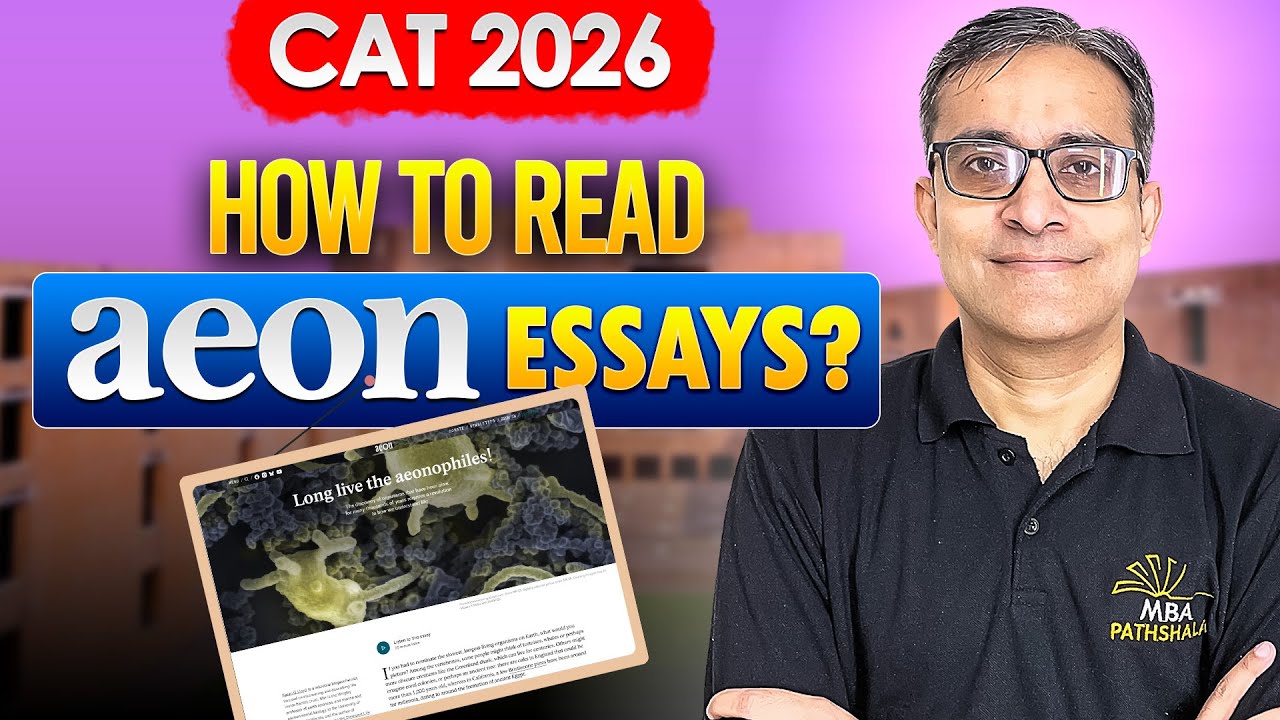 CAT 2026 | How to Read an AEON Essays? | Kalra Sir MBA Pathshala