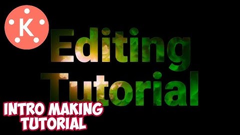 How to make Name Intro in KineMaster Editing Tutorial || Kinemaster Intro Editing Tutorial