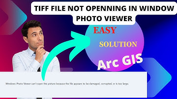 View Tiff file using window photo views // ARCGIS //QGIS