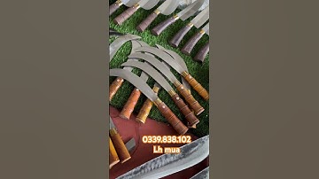 Dao rửa dừa thép trắng thép đen