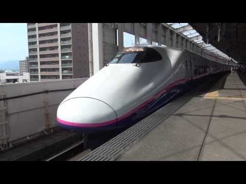 東北新幹線やまびこ・つばさ140号E2系＋E3系福島駅発車【FHD】