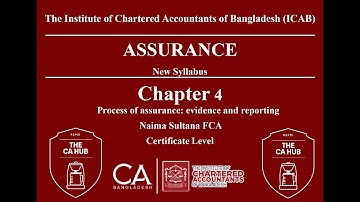 Chapter 4:  Process of assurance evidence and reporting