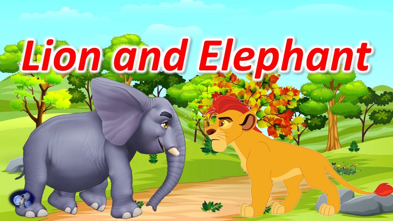 Lion and Elephant | Kids Short Story | Moral story for kids | Panchatantra  story | Lion story - YouTube