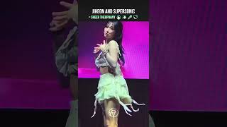 Jiheon and Supersonic = sheer theophany 🔥✨🎤💖 | fromis_9 overgoddess-modus fancam