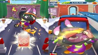 Talking Tom Gold Run Chinese Version NEW UPDATE Skater Becca Catch the Raccoon Gameplay HD screenshot 5