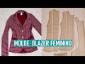 Como fazer molde de blazer feminino | MODELAGEM 📐✂