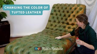 Changing the Color of Absorbent &amp; Tufted Semi-Aniline Leather with Rub &#39;n Restore®