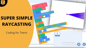 Simple RAYCASTING in SCRATCH | Coding for Teens