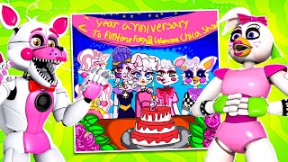 Funtime Foxy And Glamrock Chica Show 2 Year Anniversary Discord Fan Art Reactions