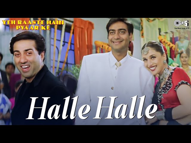 Halle Halle - VÃ­deo Song | Yeh Raaste Hain Pyaar Ke | Sunny Deol, Ajay  Devgn & Madhuri Dixit - YouTube