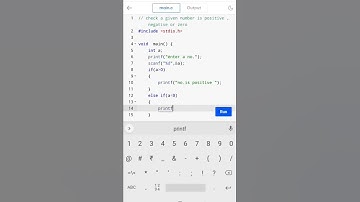 check given number is positive, negative or zero #cprogramming #codingguru #shorts😊