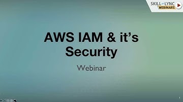 AWS AIM & It