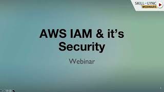 AWS AIM & It's Security (Part - 1) | Computer Science Workshop