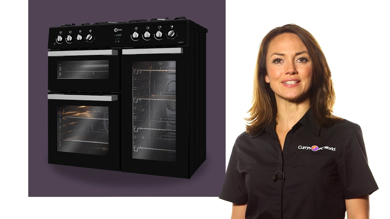 Flavel MLN9FRK 90 cm Dual Fuel Range Cooker Black Product Overview