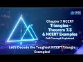 🔥 Class 9 Maths Triangles | Theorem 7.3 & Important Examples Explained | NCERT Full Concept Clear |