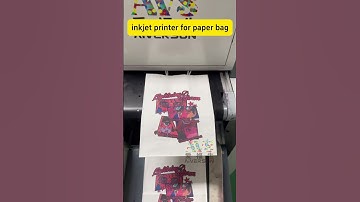 Paper bag printing machine #inkjetprinter #digitalprinting #cmyk #papercup #paperbag #factory