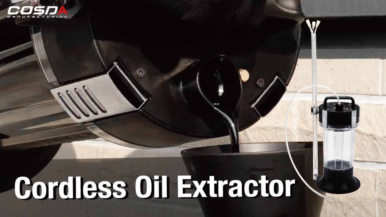 Rechargeable Battery Powered Oil Extractor Highly Mobile Transparent Tank YouTube