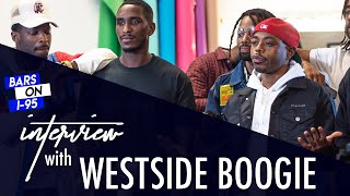 Westside Boogie Talks Music, New project, rap competition debate (Bars On I-95 Interview)