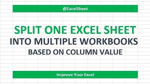 Split Data Into Multiple WORKBOOKS Based On Column value