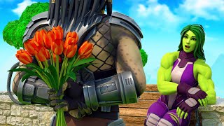 SHE-HULK and PREDATOR LOVE TO HATE. ( Fortnite Roleplay )