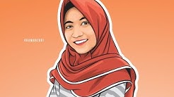 HOW TO DRAW VECTOR IN CORELDRAW | PRETTY  HIJAB GIRL | PART 1 - Durasi: 22.11. 