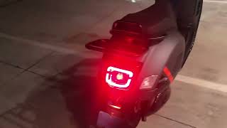 Vespa GTS Super Sport 300 at night