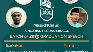 Masjid Khalid Halaqah Programme's second Graduation event 2020