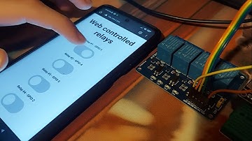 ESP8266 webserver controlled relays - Arduino for beginners - with code