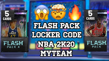 FREE FLASH PACK LOCKER CODE!! NBA 2K20 MYTEAM!
