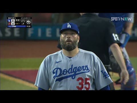 【MLB 速報】ランス・リンがメジャーPO初の1イニング4被弾, マウンドを降りる Dバックス vs ドジャース 10.12