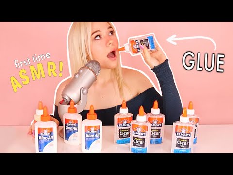 I Finally Tried ASMR But It Was Weird...  // Slime, Eating Glue, Fizzy Sounds, & more!