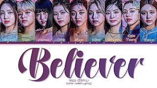 TWICE (트와이스) - 'BELIEVER' Lyrics | Tradução/Legendado (Color Coded Lyrics)