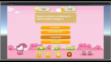 Physics MCQs app demo: Unity3D with playmaker and NGUI