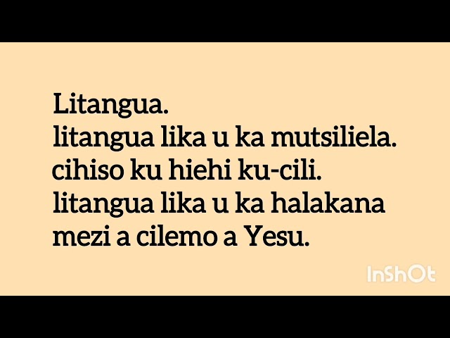 Luchazi Gospel - tsiliela Yesu (lyrics) class=