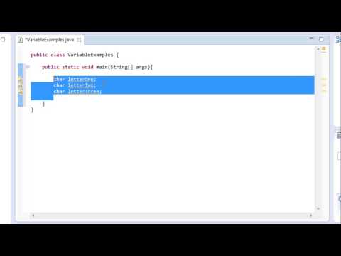 Java Programming: 3.2 - Declaration of Variables