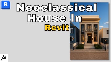 Neoclassical House Exterior Design in Revit | AI-Powered Rendering with Enscape + ChatGPT